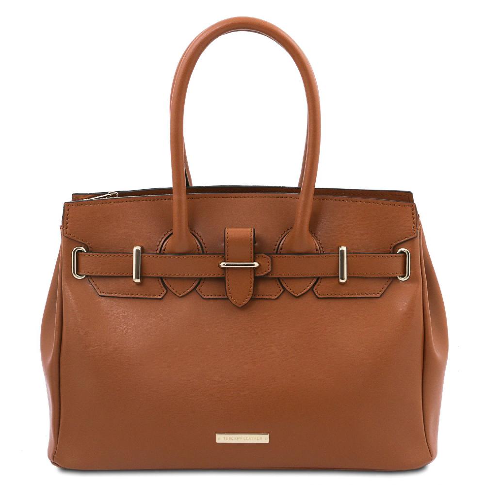 Tuscany Leather Borsa a Mano in Pelle Presa