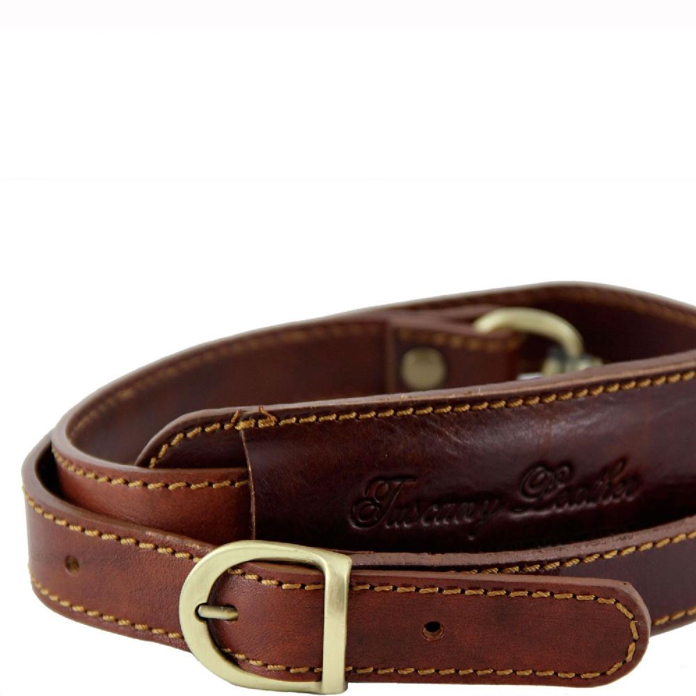 Tuscany Leather Tracolla in Pelle Regolabile per Cartelle Vendita Calda