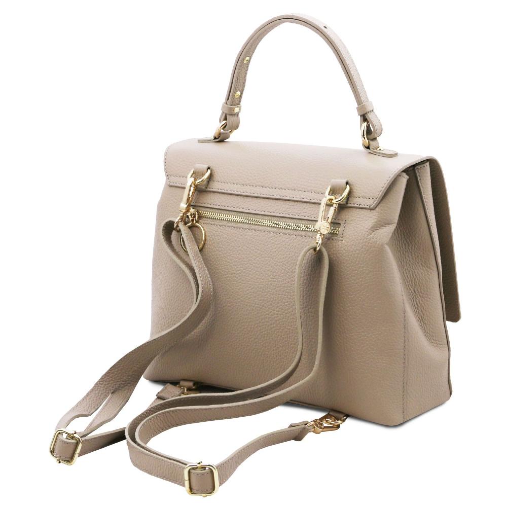 Tuscany Leather Leather Convertible Backpack Handbag Comprare a buon mercato