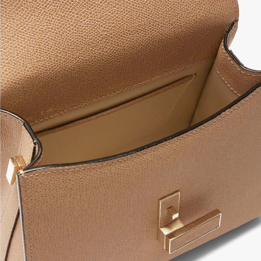 Valextra Borsetta a mano in Pelle Beige con tracolla | Valextra Iside Acquista Ora