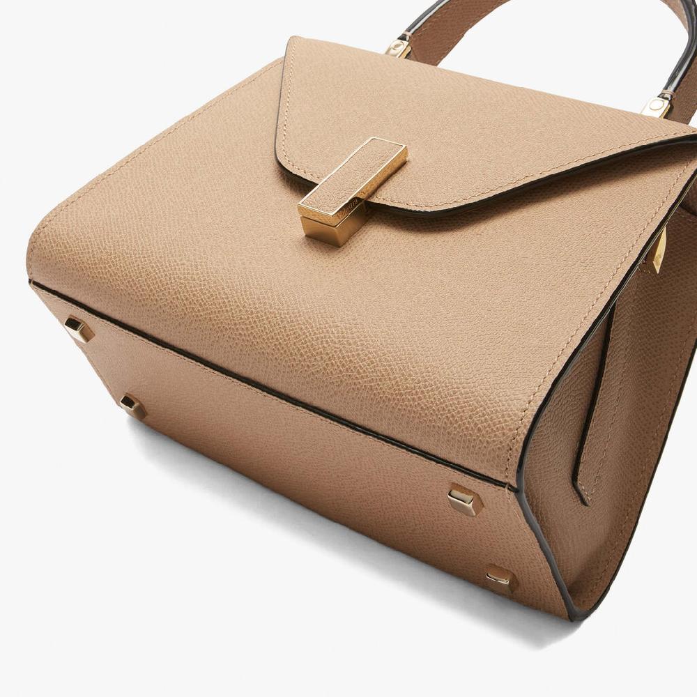 Valextra Borsetta a mano in Pelle Beige con tracolla | Valextra Iside Acquista Ora