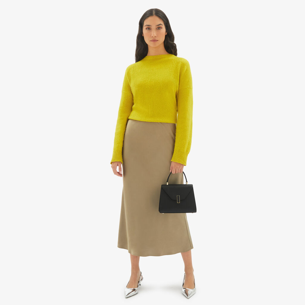 Valextra Borsa a mano Mini in Pelle Nera | Valextra Iside Consegna Veloce