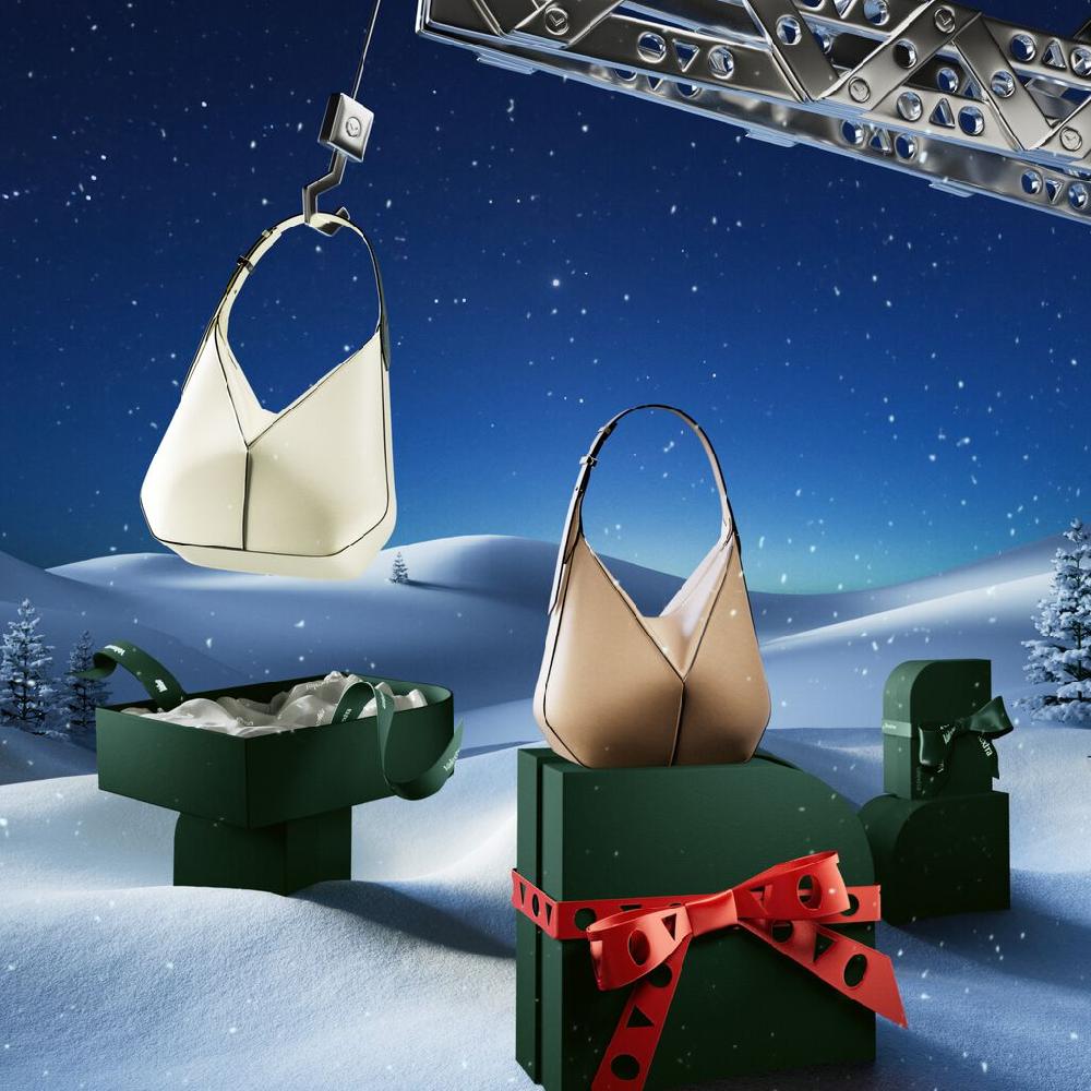Valextra Borsa hobo da Donna di Lusso in pelle Bianca | Valextra Vivi Promozione Limitata