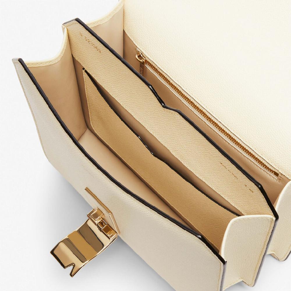 Valextra Borsa postina Media in Pelle Bianca | Valextra NoLo Shopping Online