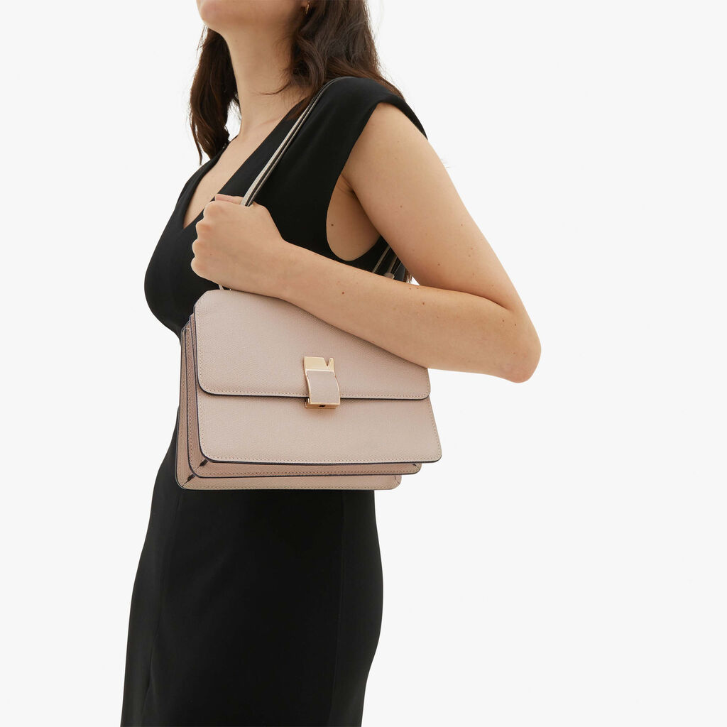 Valextra Borsa a tracolla Media in Pelle Rosa Nude | Valextra NoLo Affare Del Giorno