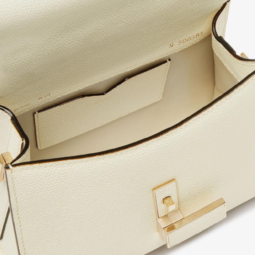 Valextra Borsa a mano Micro in Pelle Bianca | Valextra Iside Convenienza
