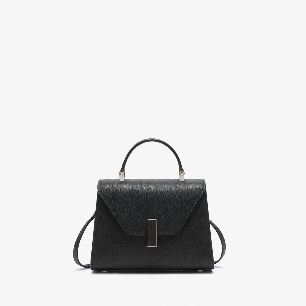 Valextra Borsetta piccola Micro in Pelle Nera | Valextra Iside Sconto