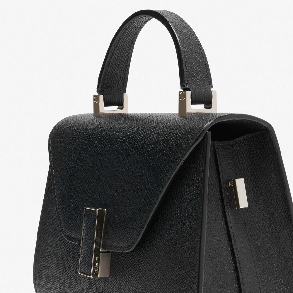 Valextra Borsetta piccola Micro in Pelle Nera | Valextra Iside Sconto