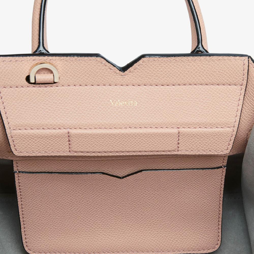 Valextra Borsa a Tracolla Milano Micro | Pelle di vitello Millepunte Soft | Rosa Bonne Mine | Valextra Offerte
