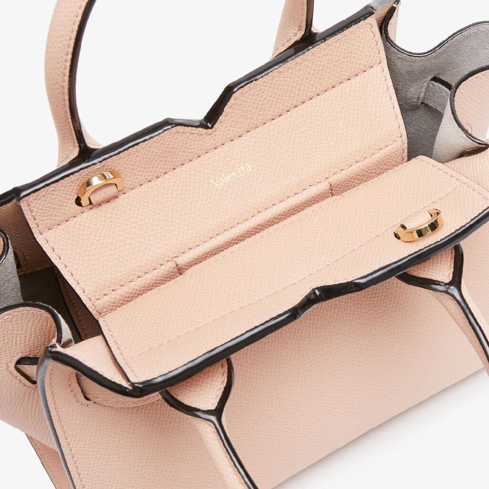 Valextra Borsa a Tracolla Milano Micro | Pelle di vitello Millepunte Soft | Rosa Bonne Mine | Valextra Offerte