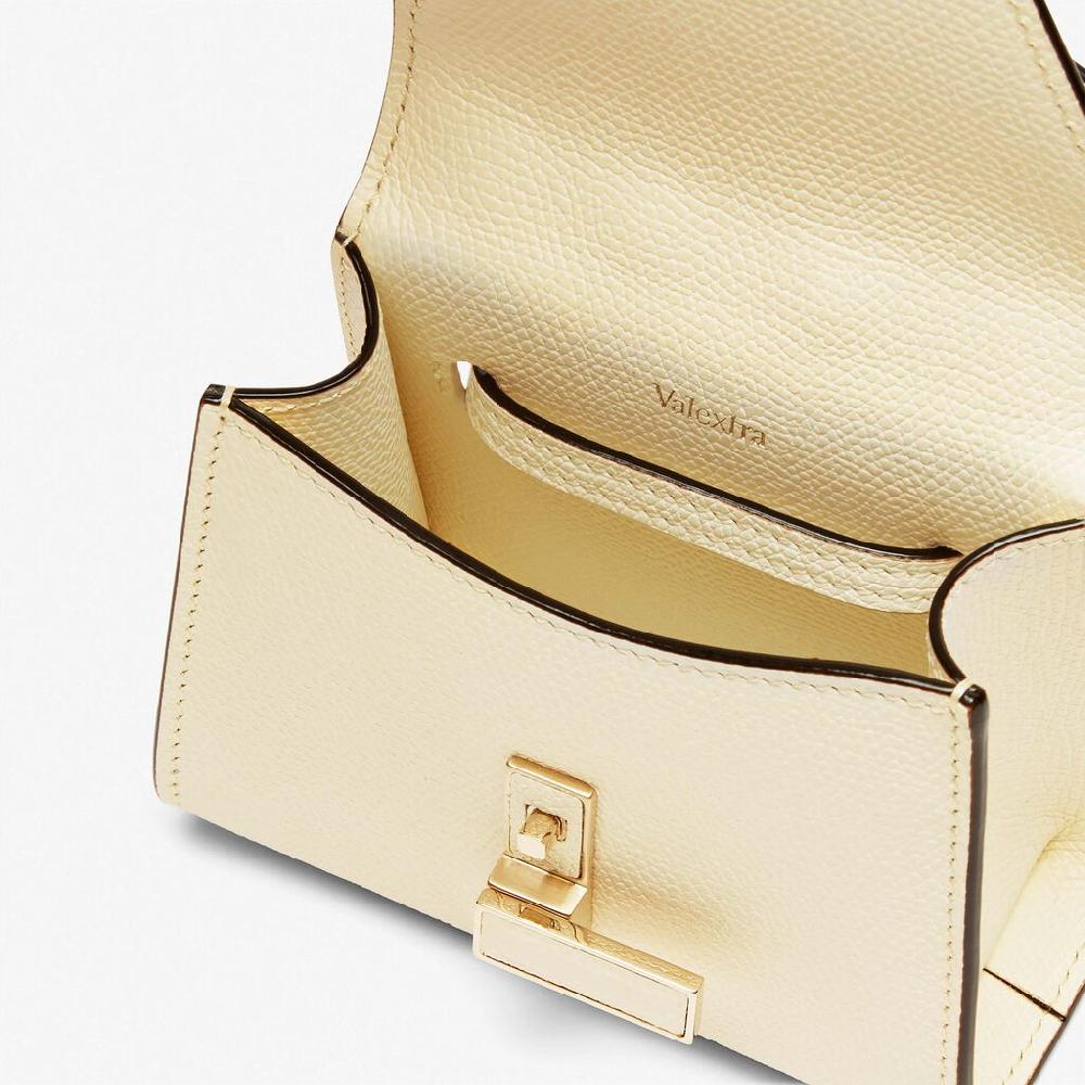 Valextra Borsa da cintura in pelle bianca con tracolla | Valextra Iside Vendita Calda