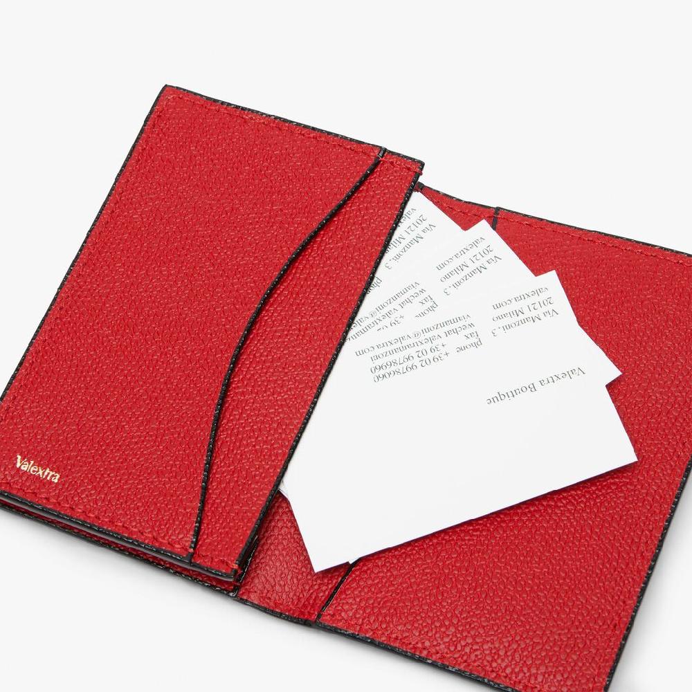 Valextra Portatessere in Pelle Rossa | Valextra Saldi Di Fabbrica