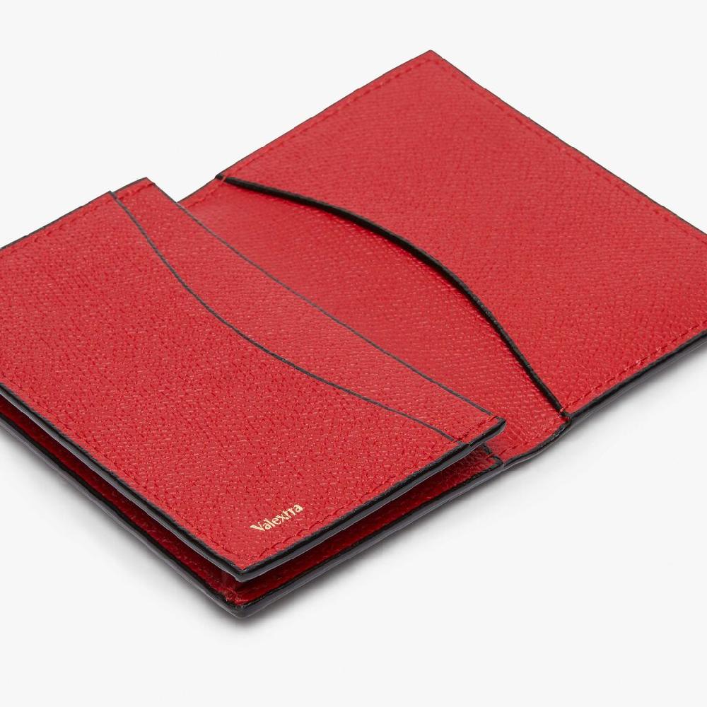 Valextra Portatessere in Pelle Rossa | Valextra Saldi Di Fabbrica