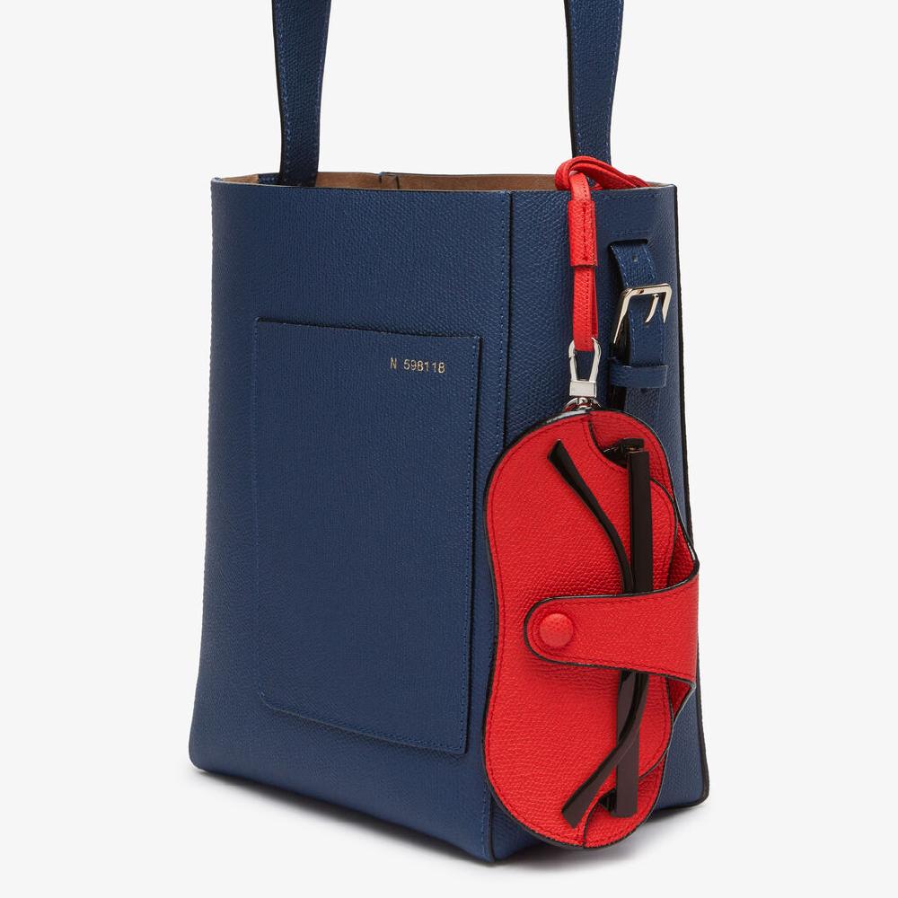 Valextra Porta occhiali da Donna con tracolla in Pelle Rossa | Valextra Moda