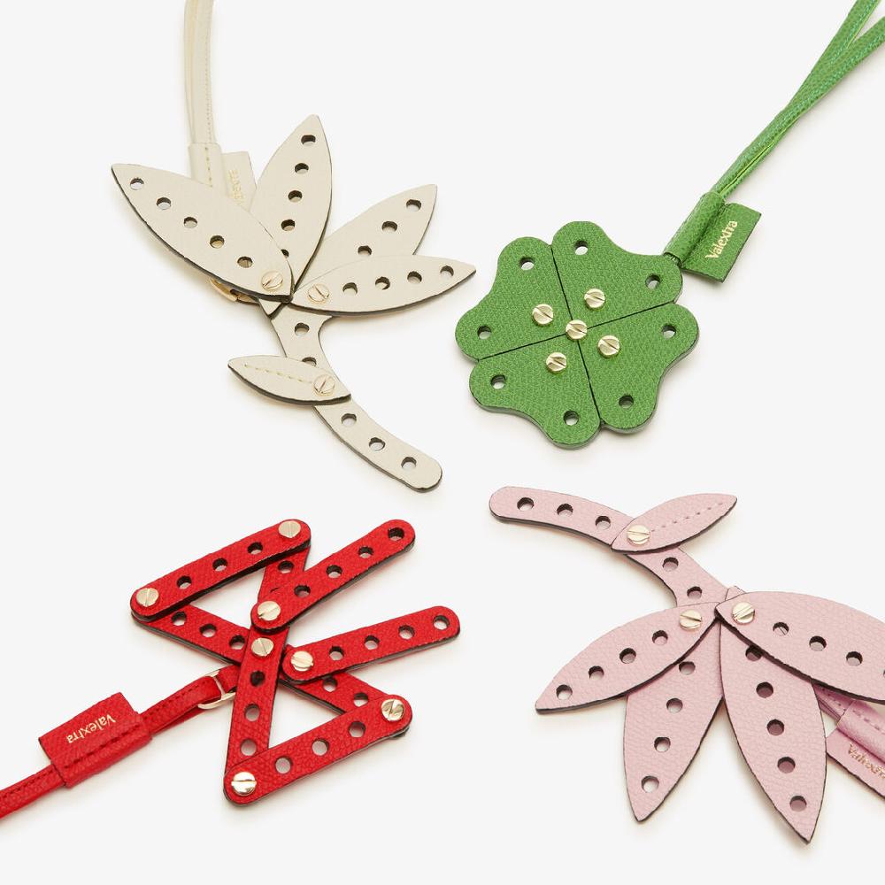 Valextra Charm Engineering Beauty Fiocco | Pelle di vitello Millepunte | Rosso Cremisi | Valextra Promozione