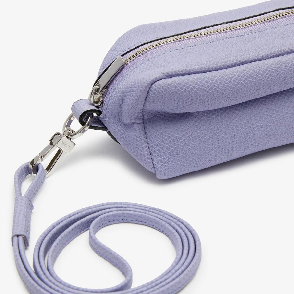 Valextra Trousse da Donna in Pelle Lilla con tracolla | Valextra Negozi Online
