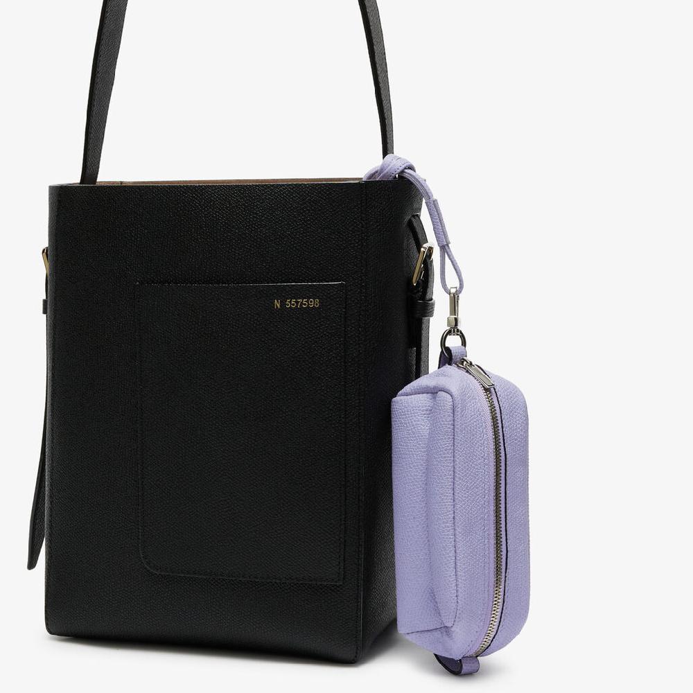 Valextra Trousse da Donna in Pelle Lilla con tracolla | Valextra Negozi Online