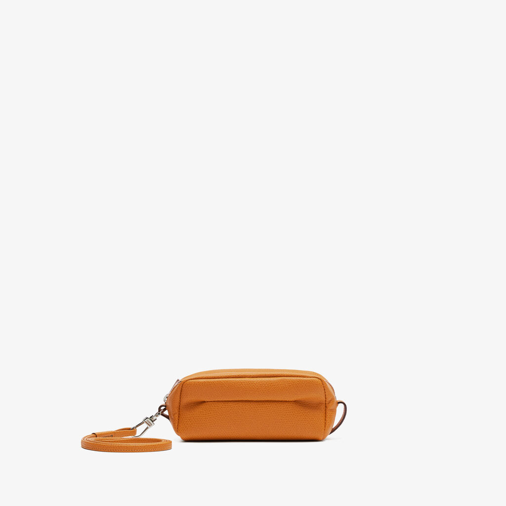 Valextra Trousse da Donna in Pelle Marrone con tracolla | Valextra Consegna Veloce
