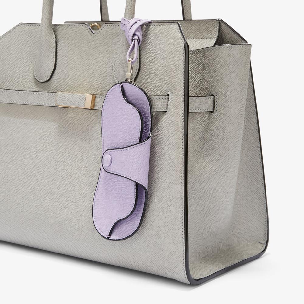 Valextra Custodia occhiali da Donna con laccio di Lusso in Pelle Lilla | Valextra Fino Al -60%