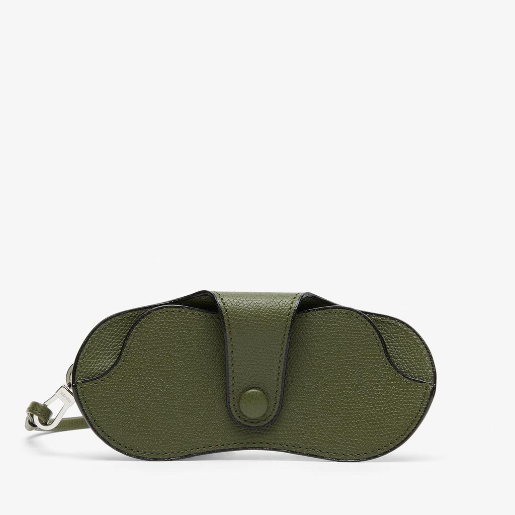 Valextra Custodia occhiali in Pelle Verde Militare | Valextra Economico