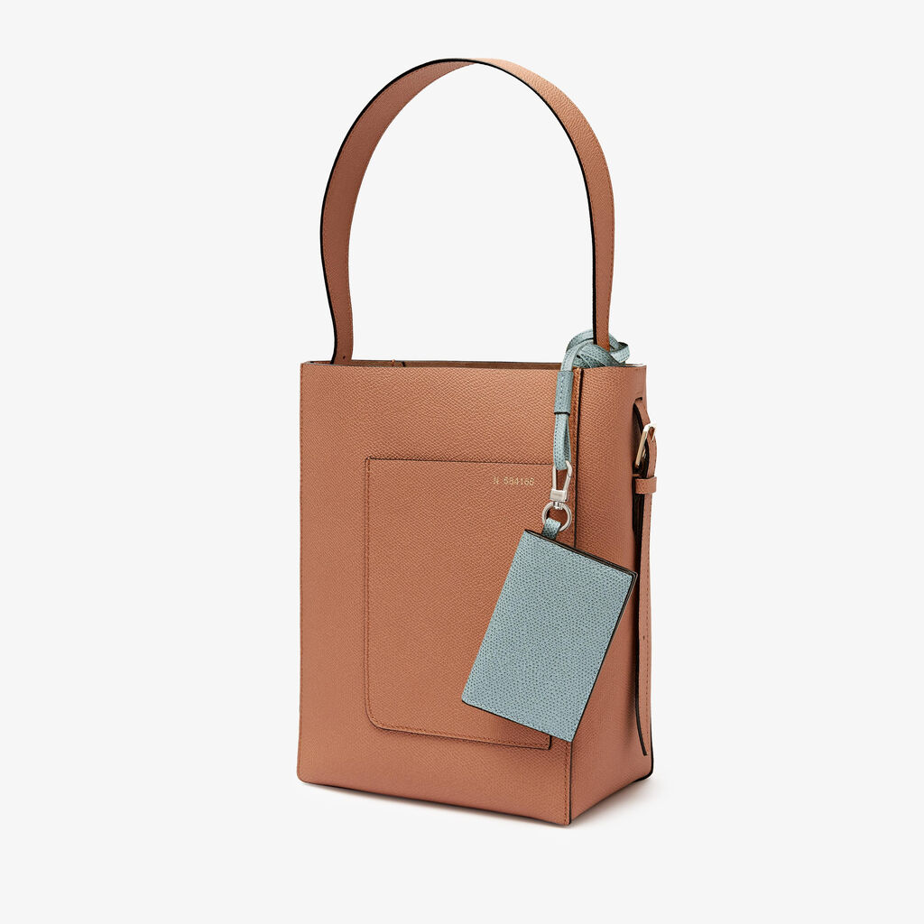 Valextra Porta carte con laccio Donna in Pelle Azzurra cerulea | Valextra Online
