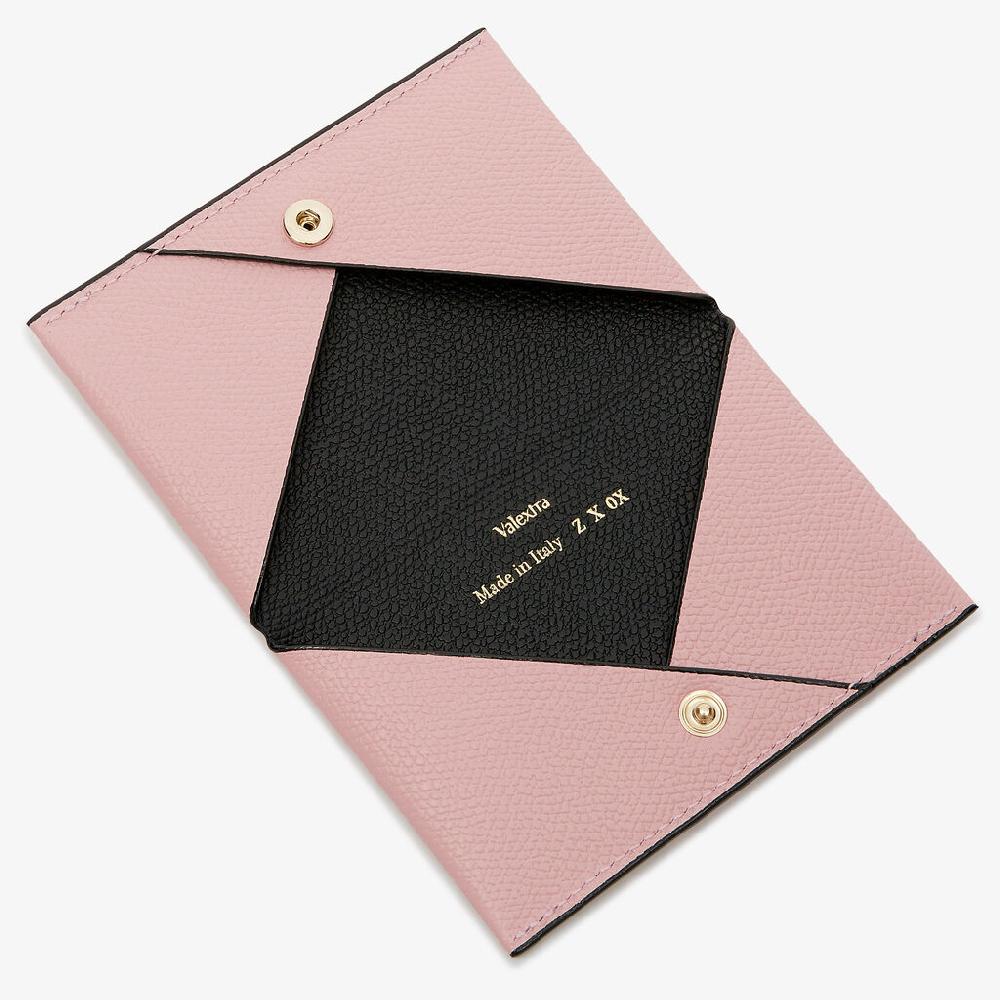 Valextra Porta carte piccolo da Donna in Pelle Rosa | Valextra Outlet