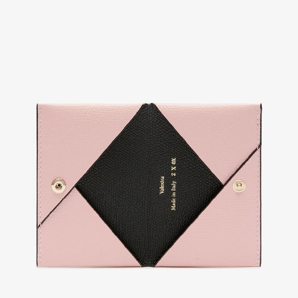 Valextra Porta carte piccolo da Donna in Pelle Rosa | Valextra Outlet