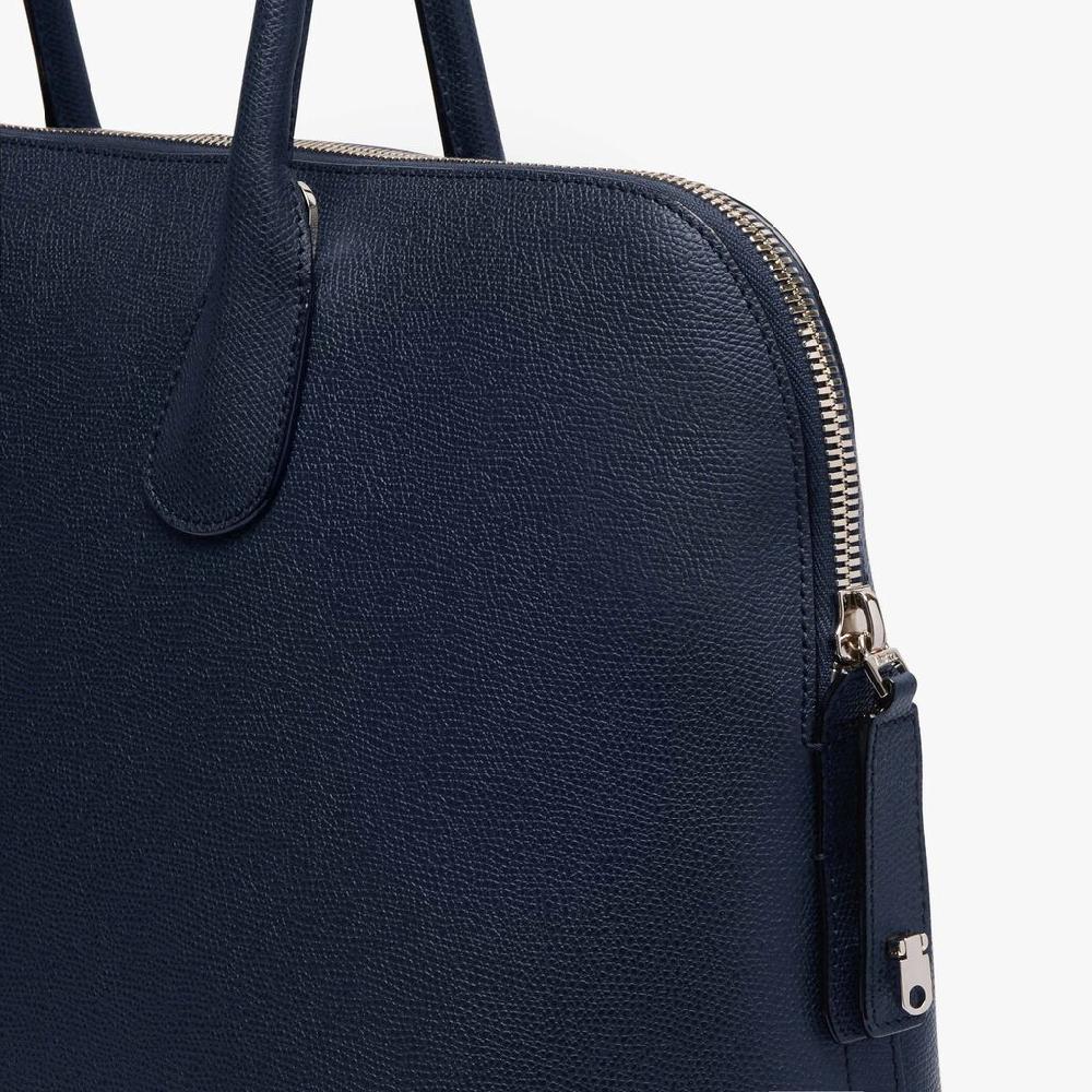 Valextra Borsa tote da ufficio in Pelle Blu | Valextra My Logo 2025
