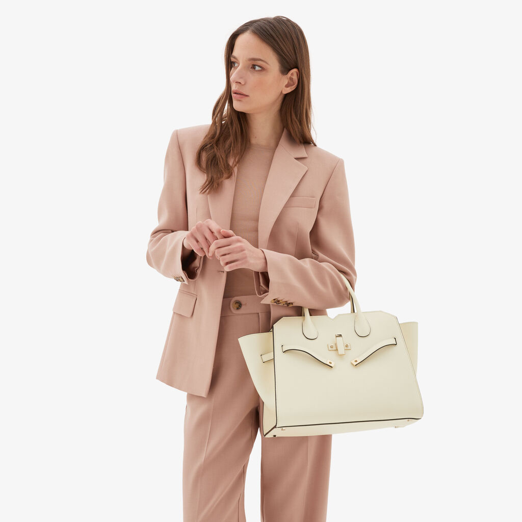 Valextra Borsa a mano da Donna Media Bianca di Lusso | Valextra Nuovo