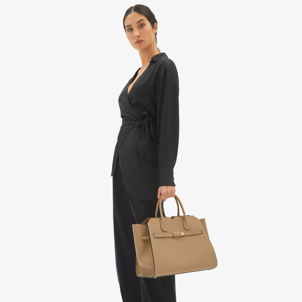Valextra Borsa a mano da Donna Media Beige di Lusso | Valextra Vendita