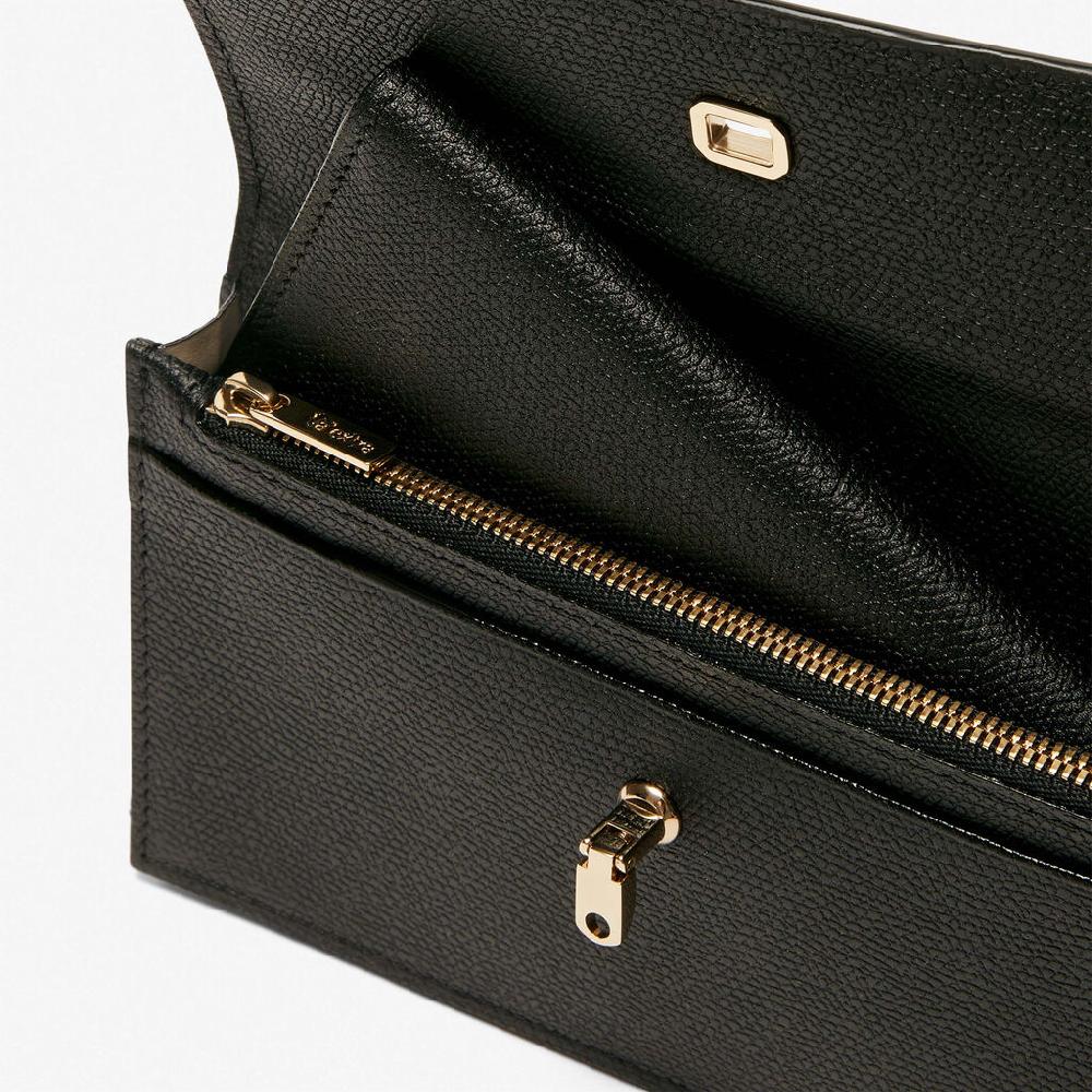 Valextra Portafoglio grande in Pelle Nera | Valextra Brera Fino Al -60%