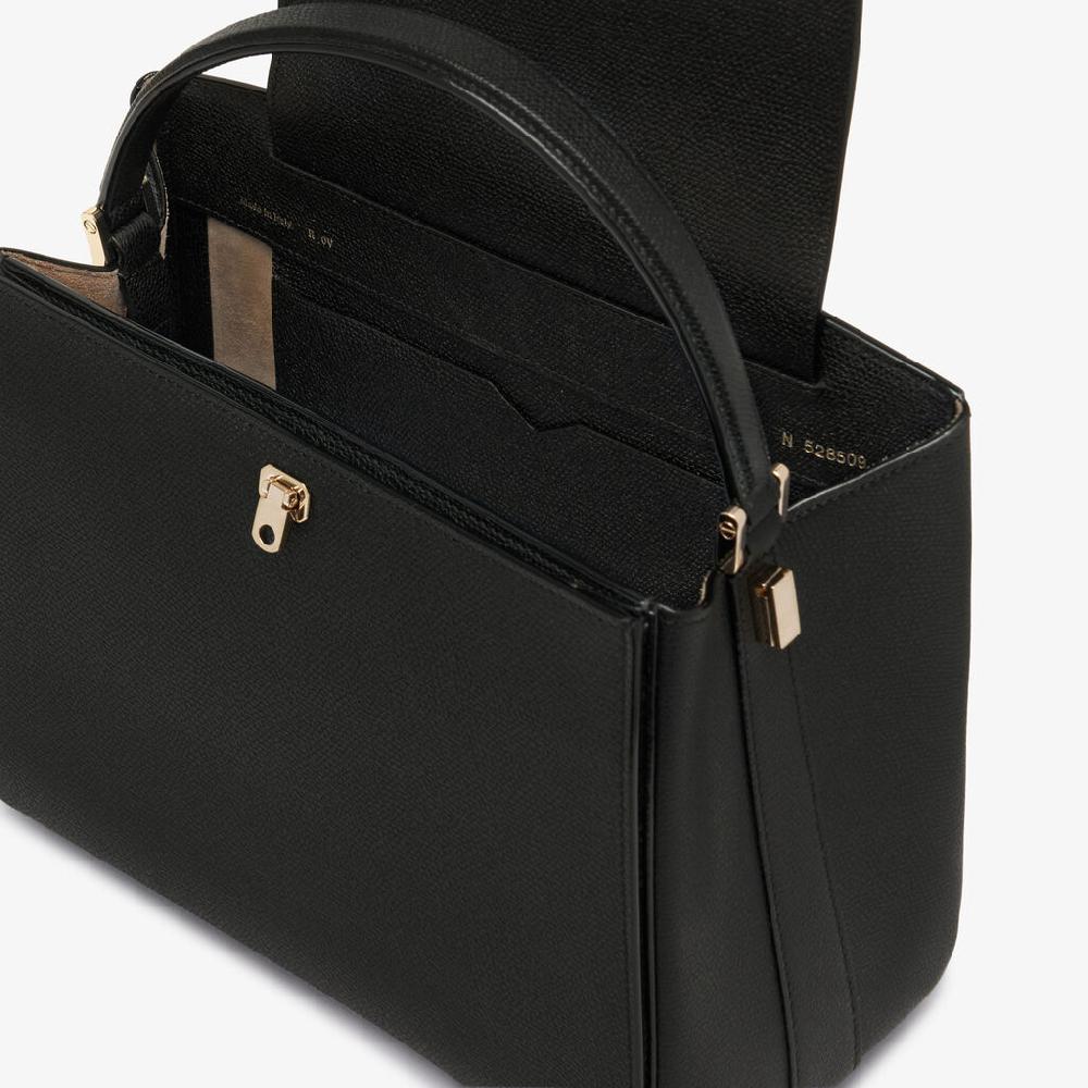 Valextra Borsa a mano da Donna in Pelle Nera | Valextra Brera Sottocosto