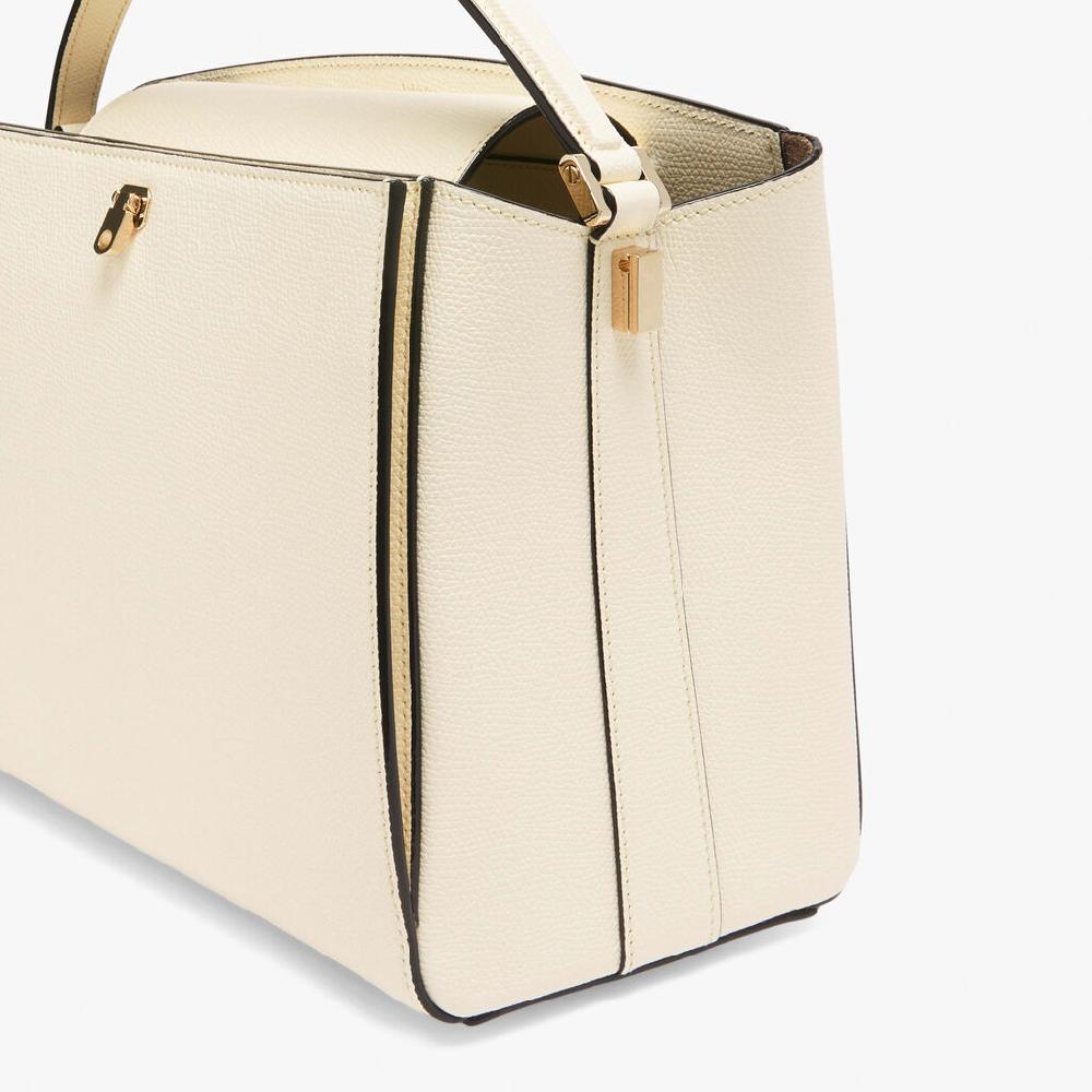 Valextra Borsetta a mano elegante in Pelle Bianca | Valextra Brera Novità