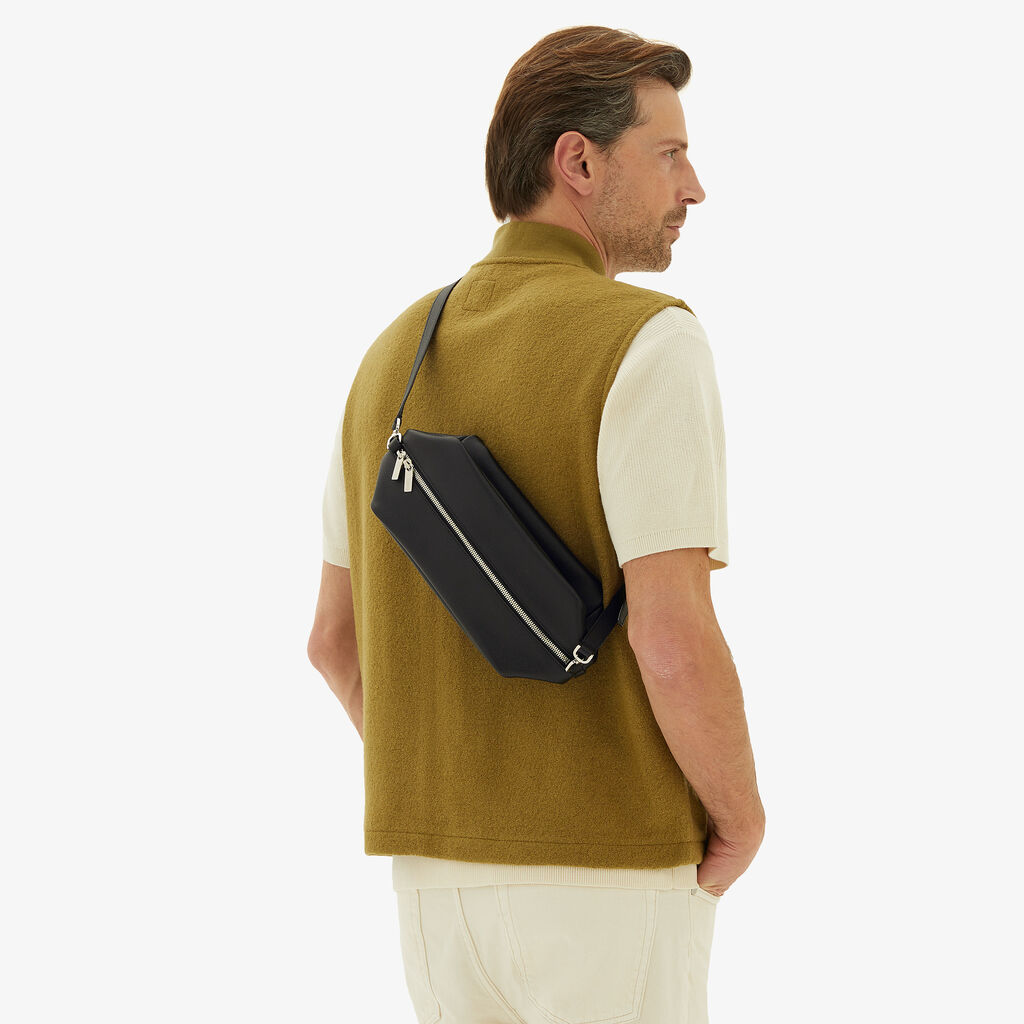 Valextra Borsa a tracolla da Donna Media in Pelle Nera | Valextra In Vendita