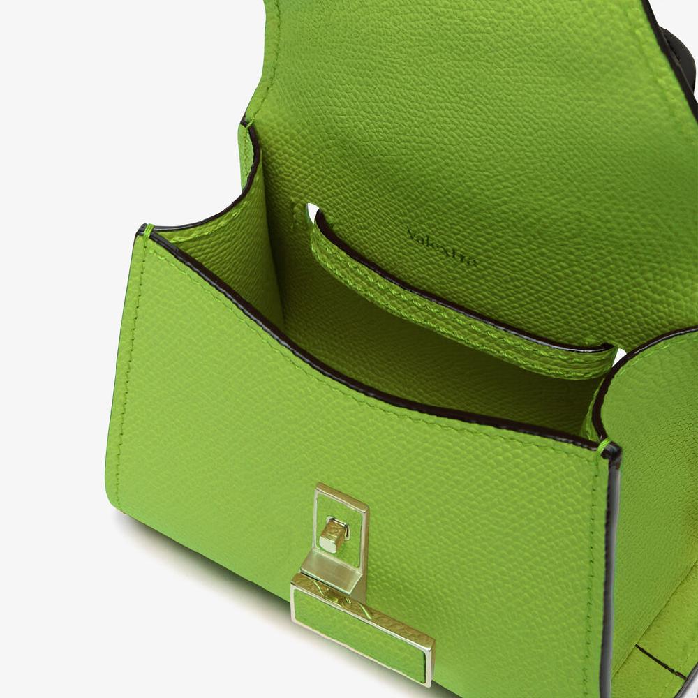 Valextra Borsa Cintura da Donna in Pelle Verde | Valextra Iside Pezzi Unici