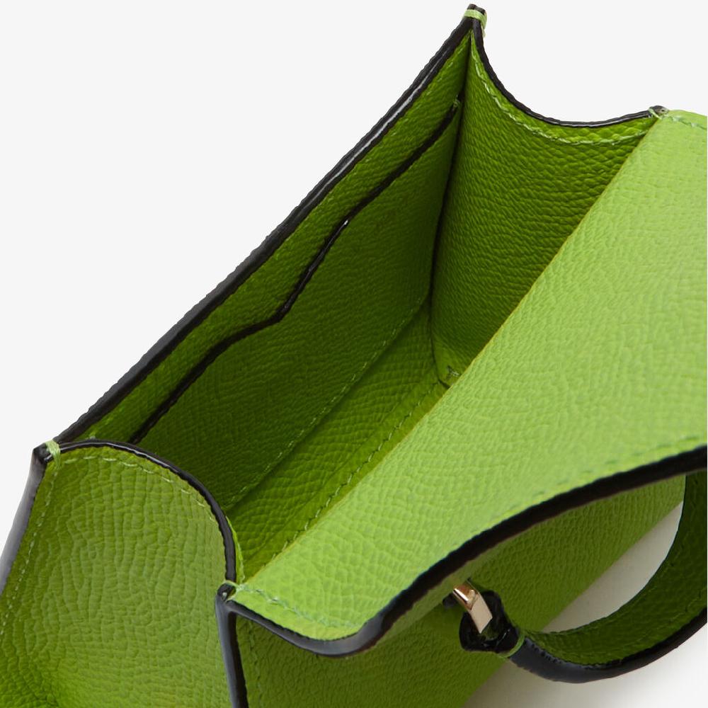 Valextra Borsa Cintura da Donna in Pelle Verde | Valextra Iside Pezzi Unici