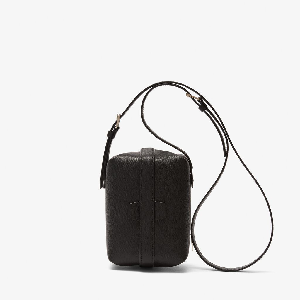Valextra Borsa a tracolla Mini in Pelle Nera | Valextra Tric Trac Qualità Garantita