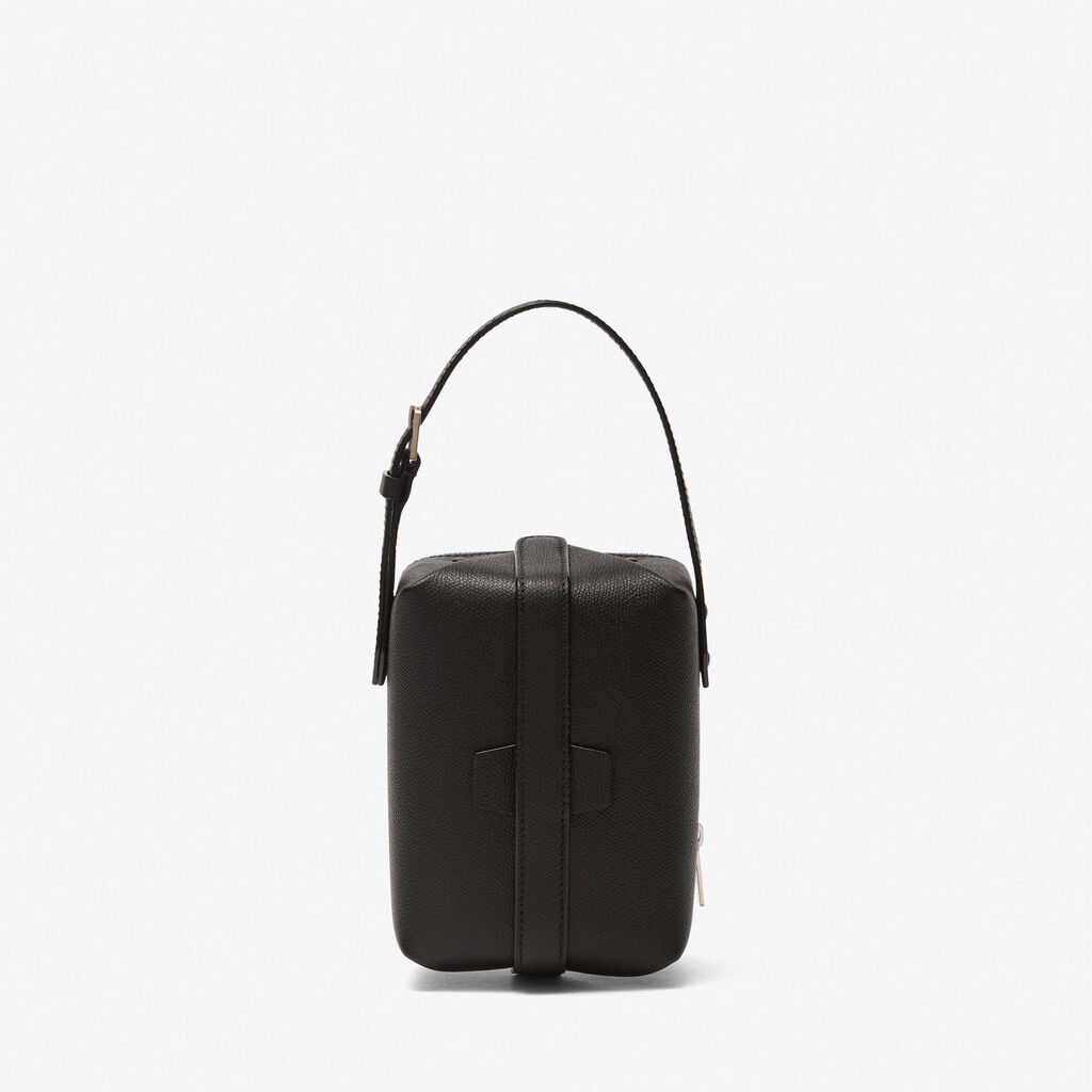 Valextra Borsa a tracolla Mini in Pelle Nera | Valextra Tric Trac Qualità Garantita