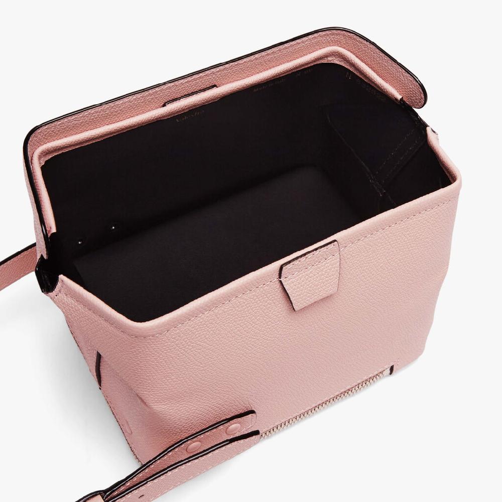 Valextra Borsa a tracolla Mini in Pelle Rosa | Valextra Tric Trac Negozi Online