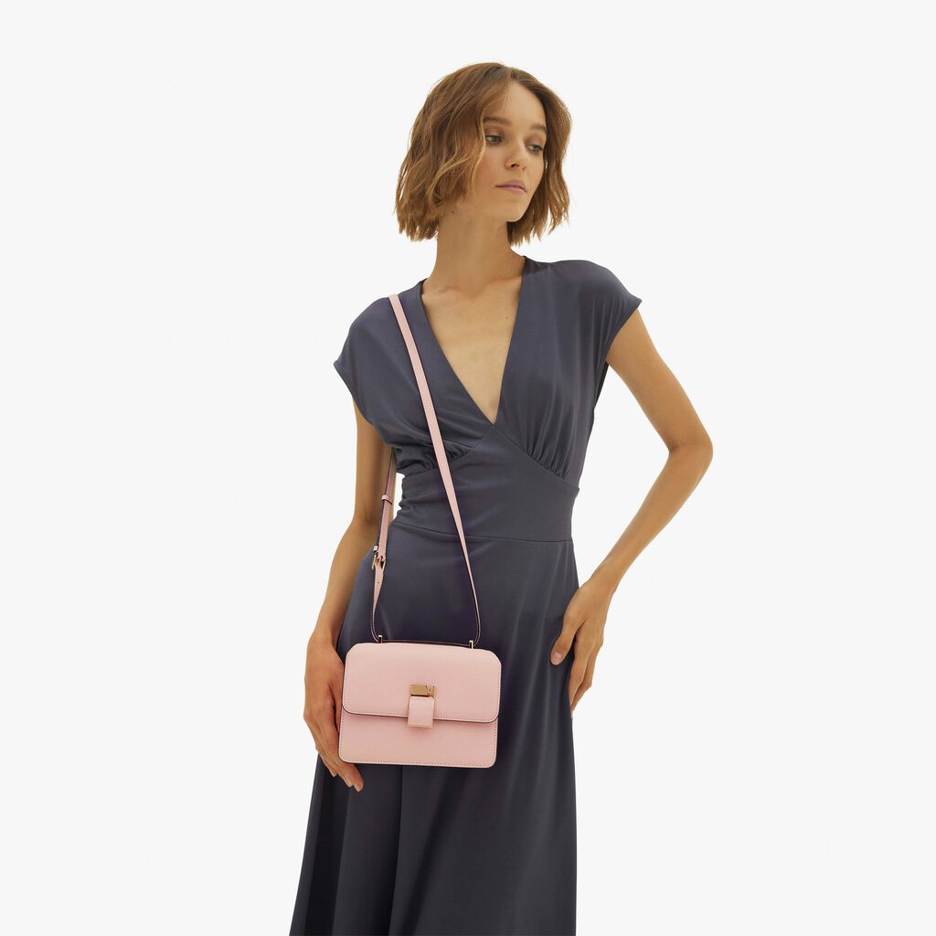 Valextra Borsetta a tracolla elegante NoLo in Pelle Rosa | Valextra Fino Al -60%