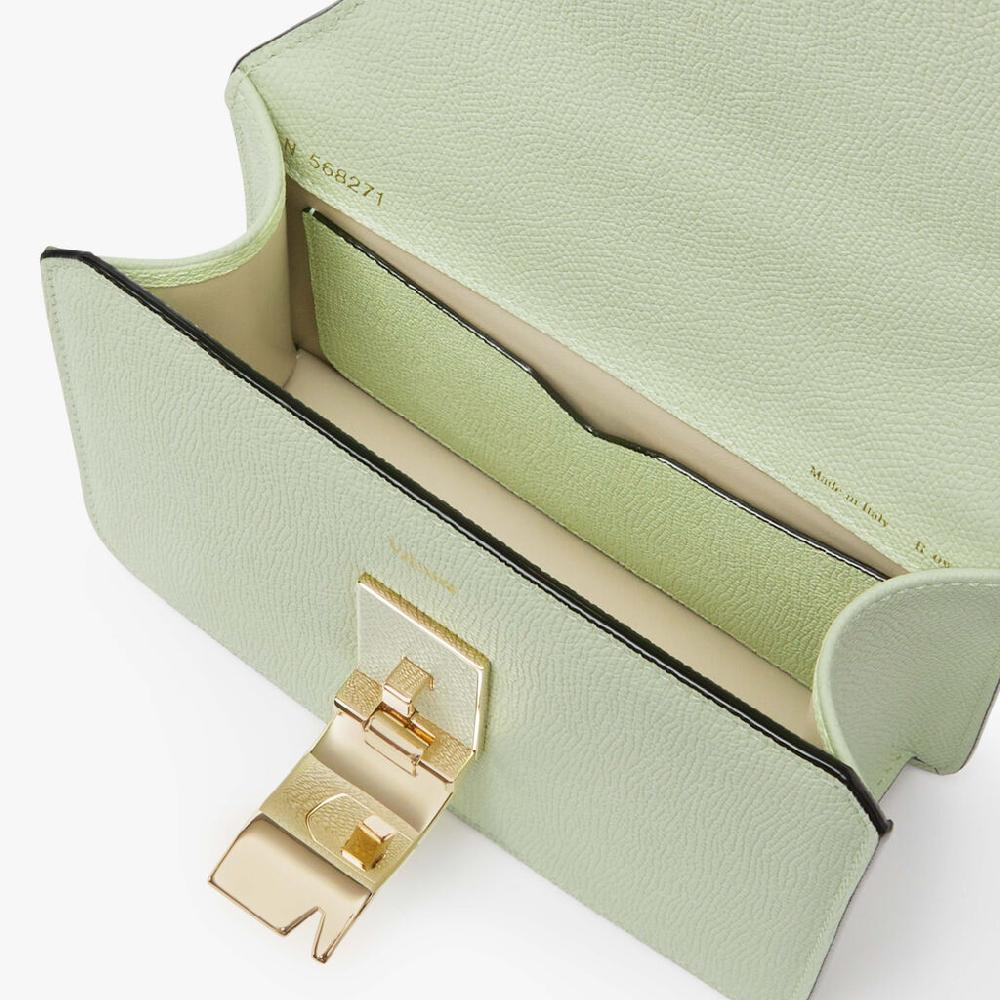 Valextra Borsa a tracolla da Donna in Pelle Verde di Lusso | Valextra Shopping Online