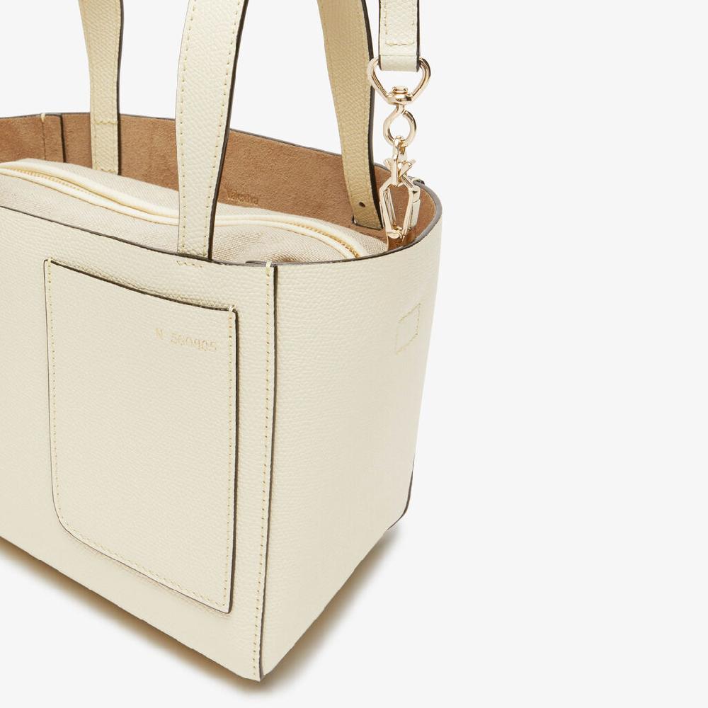 Valextra Borsa Secchiello da Donna in Pelle Bianca | Valextra Soft Affare Del Giorno