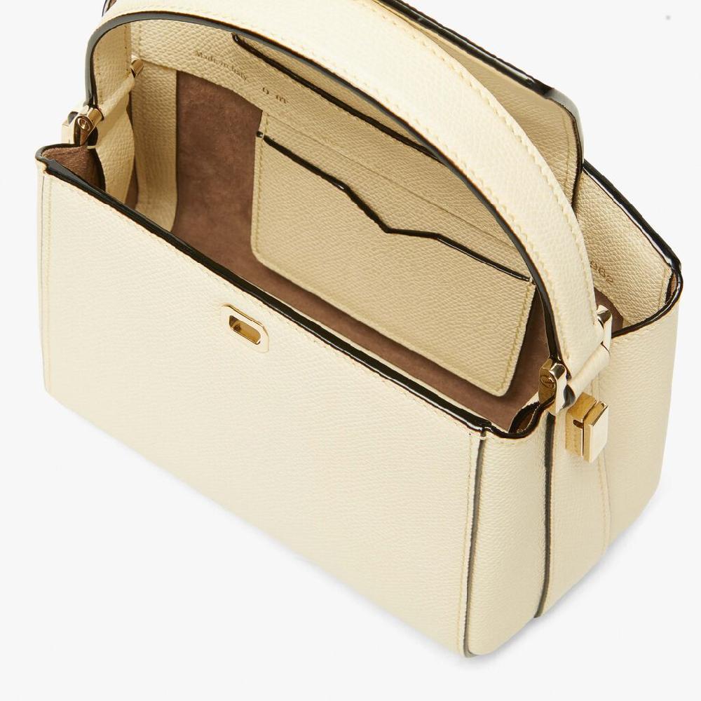 Valextra Borsa a mano Micro in Pelle Bianca | Valextra Brera Online
