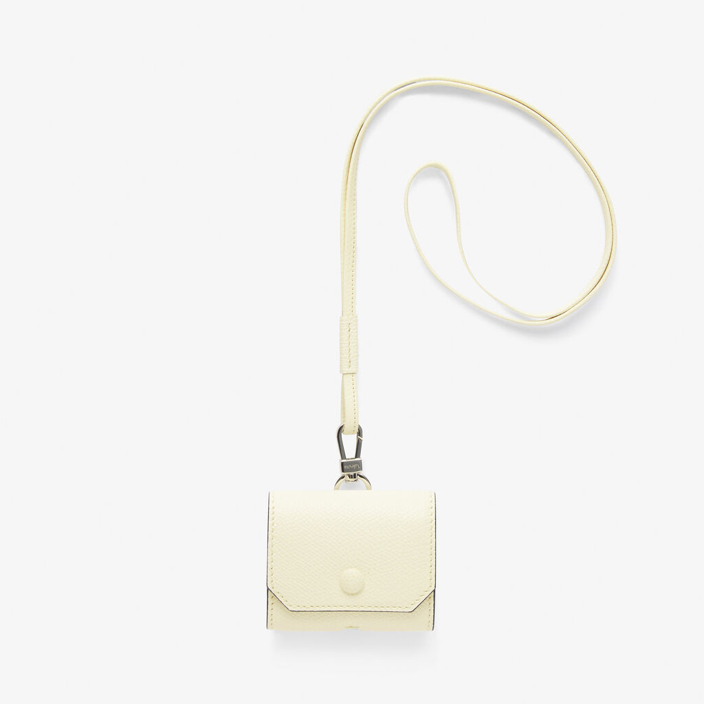 Valextra Porta Airpods Pro con Tracolla in Pelle Bianca | Valextra Hotsell