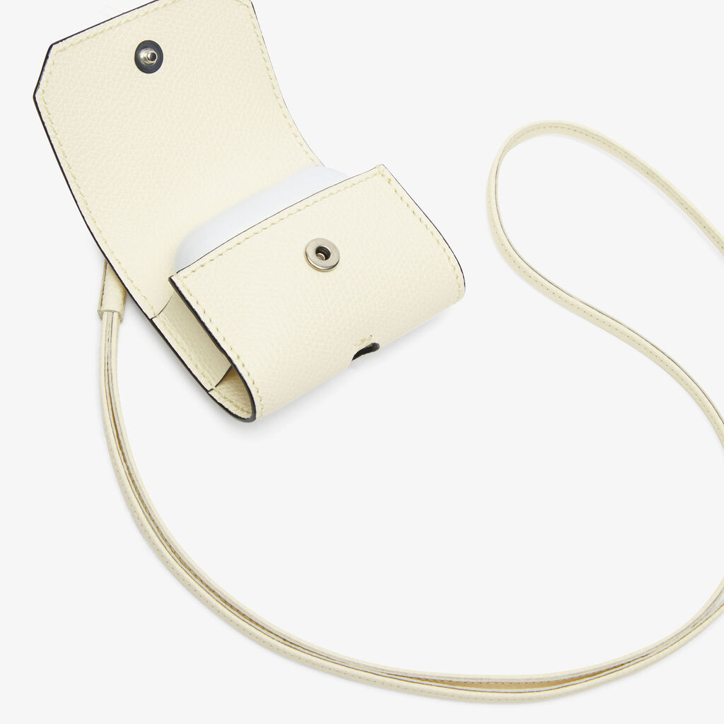 Valextra Porta Airpods Pro con Tracolla in Pelle Bianca | Valextra Hotsell