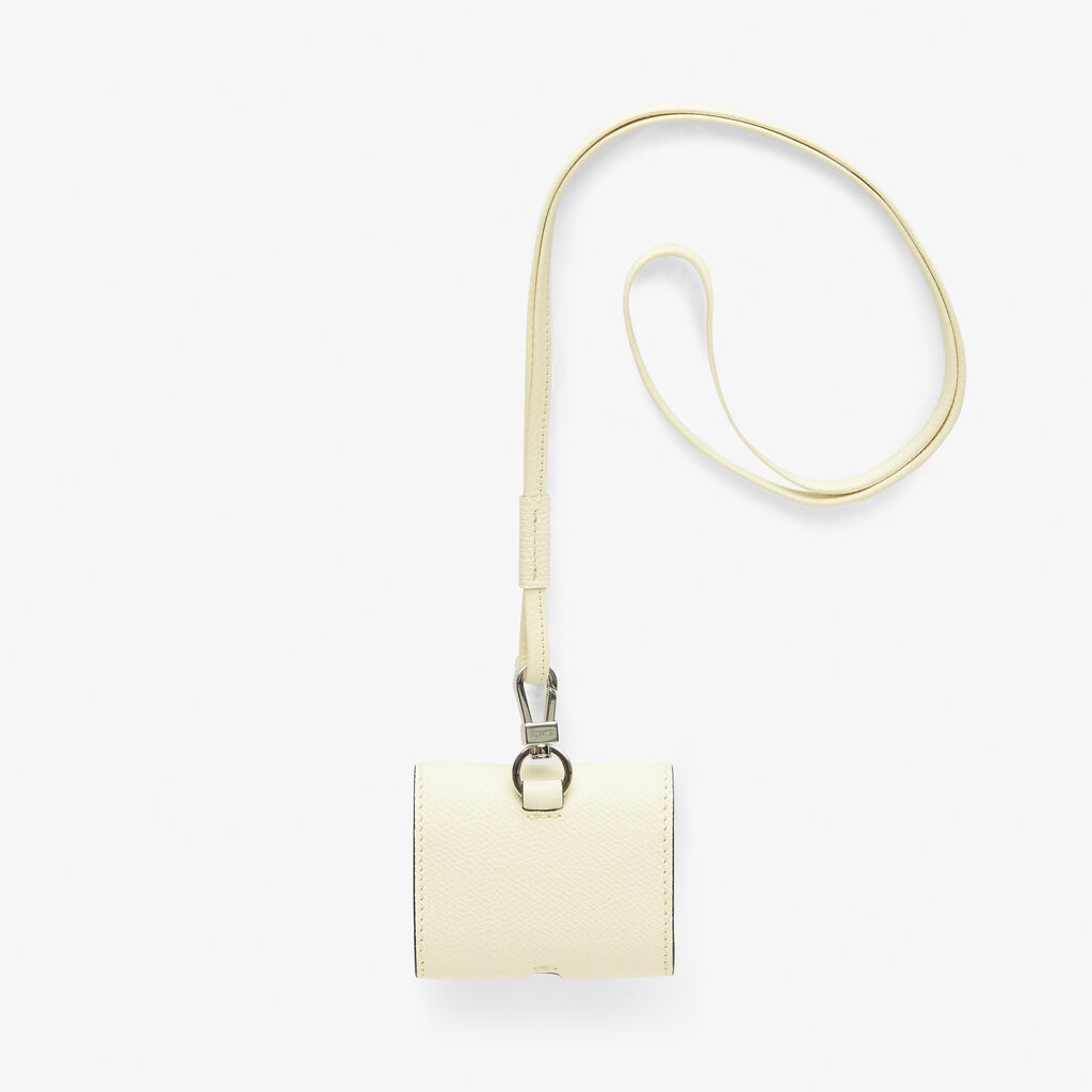 Valextra Porta Airpods Pro con Tracolla in Pelle Bianca | Valextra Hotsell