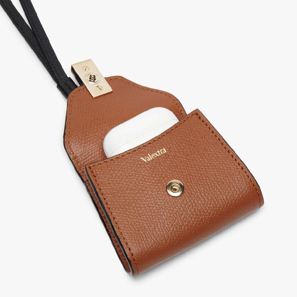 Valextra Charm per borsa da Donna in Pelle Marrone | Valextra Iside Vendita
