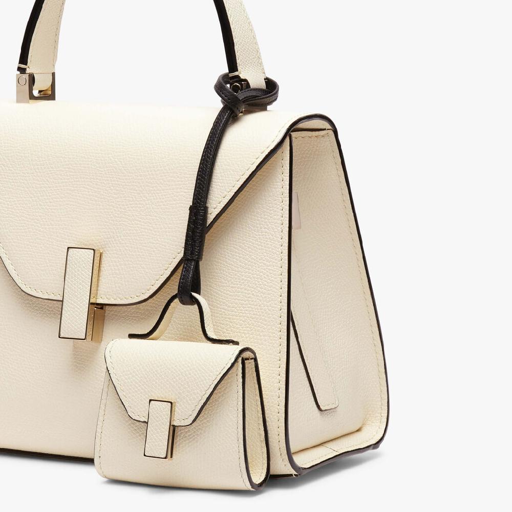 Valextra Charm borsa da Donna in Pelle Bianca e Nera | Valextra Iside Promozione