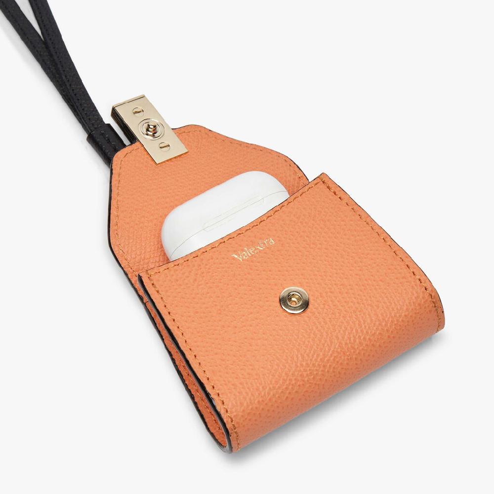 Valextra Charm per borsa da Donna in Pelle Arancione | Valextra Iside Spedizione Gratuita