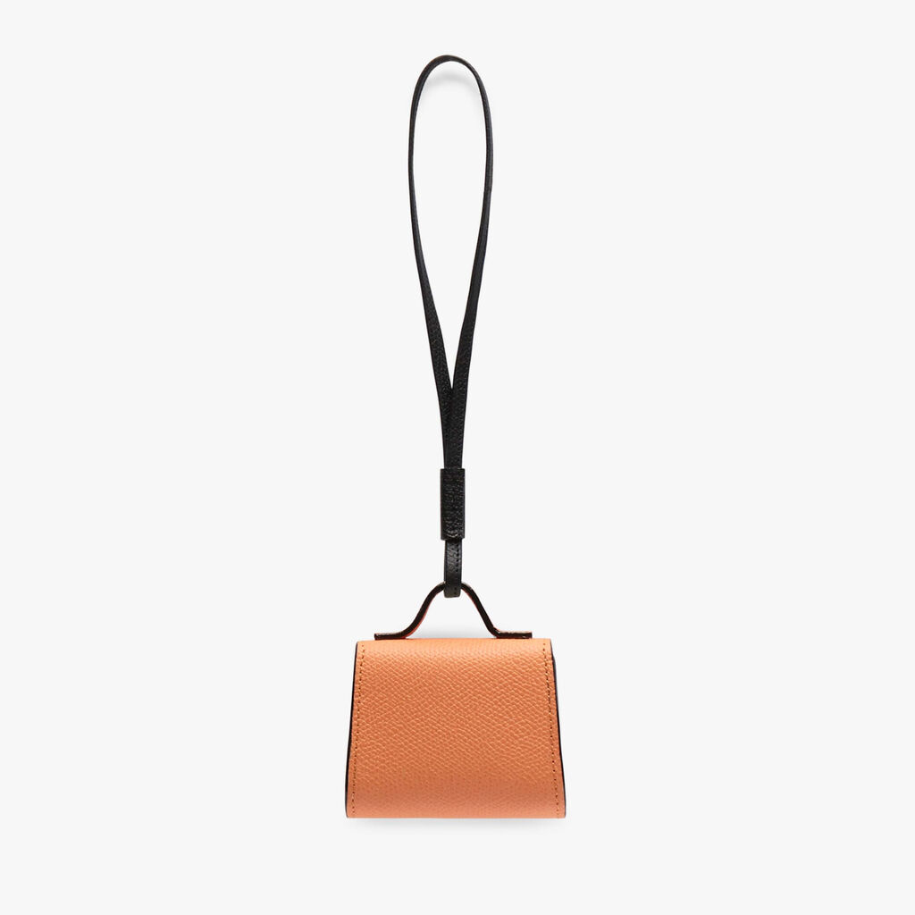 Valextra Charm per borsa da Donna in Pelle Arancione | Valextra Iside Spedizione Gratuita